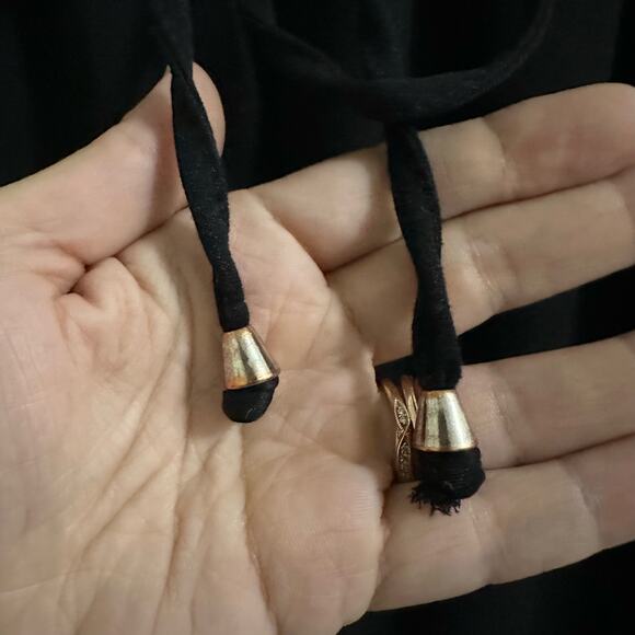 ZARA High Waisted with Side Stripe Trouser Pant Women’s size Medium black jogger - Picture 6 of 14